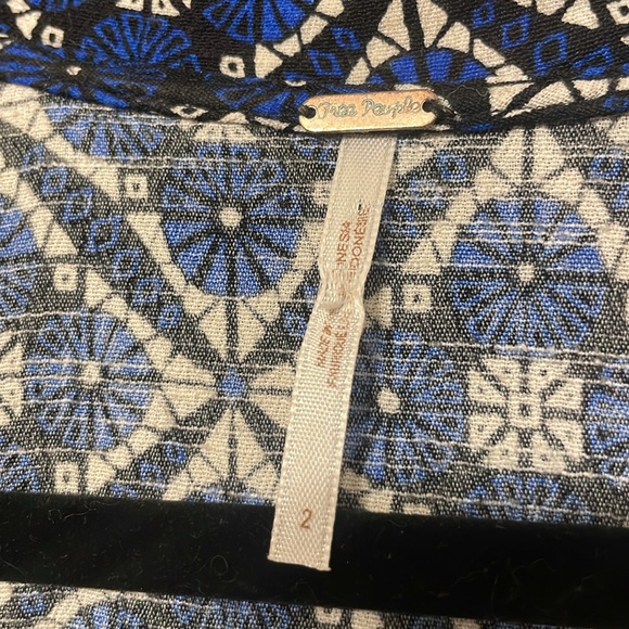 Free People Melody Geometric Mosaic Pattern Swing Dress - Picture 5 of 7